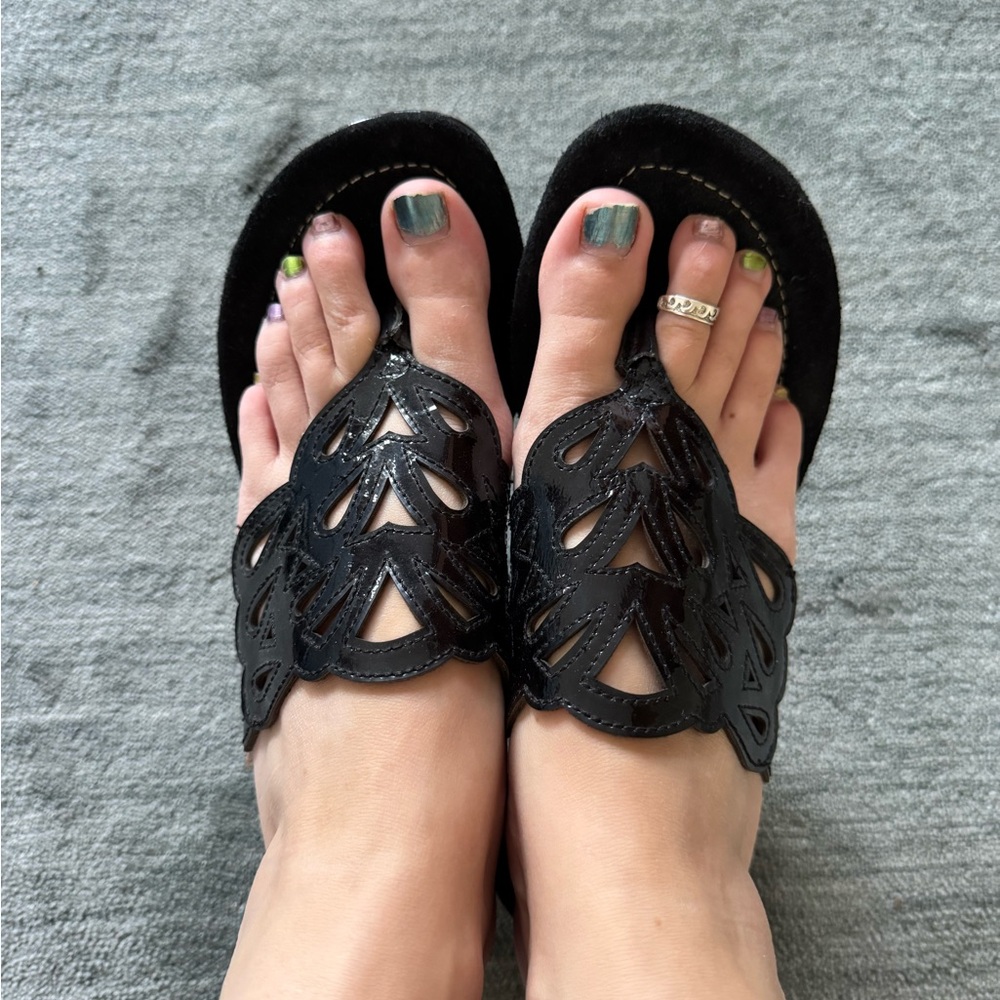 Donald J. Pliner Black Wedges - Picture 5 of 5